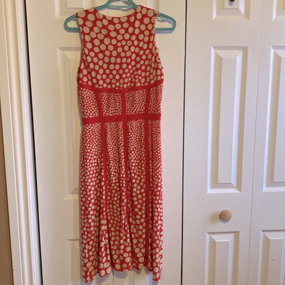 A-line polka dot midi dress, sz 4 - Picture 3 of 3